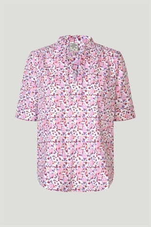 Baum und Pferdgarten - Molly shirt Pink liberty flower