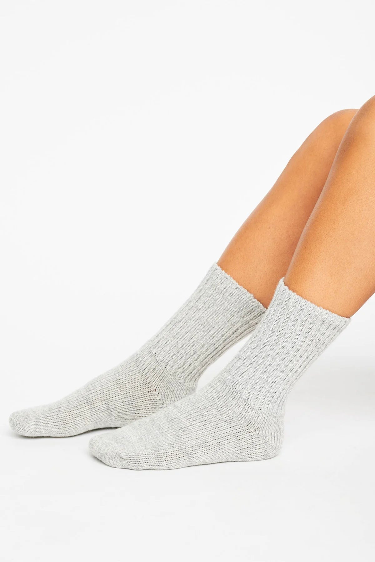 Moshi Moshi Mind - Boyfriend socks Light grey melange
