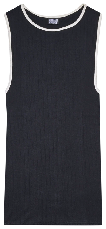 NPS - Tank top kontrast Black/ecru