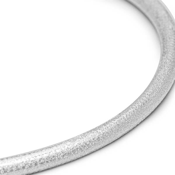 Lulu - Color Bangle Brushed Silver