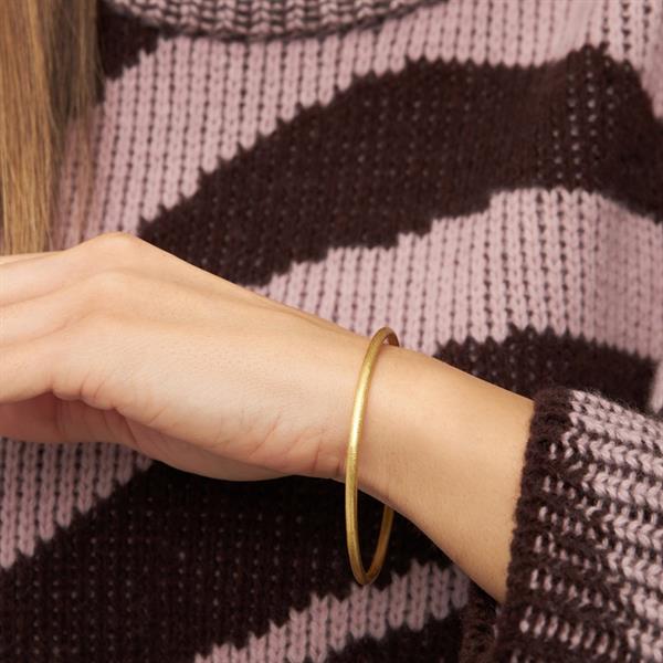 Lulu - Color Bangle Brushed Gold