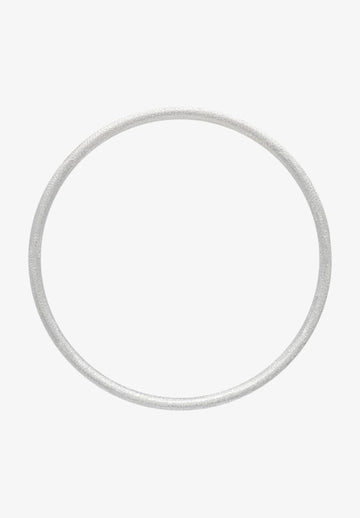 Lulu - Color Bangle Brushed Silver