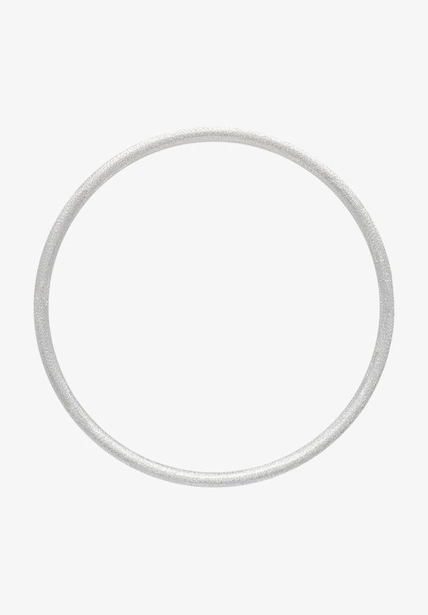 Lulu - Color Bangle Brushed Silver