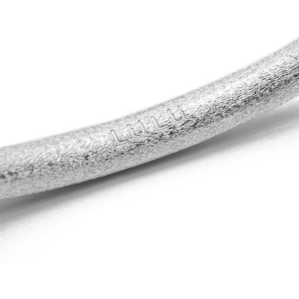 Lulu - Color Bangle Brushed Silver