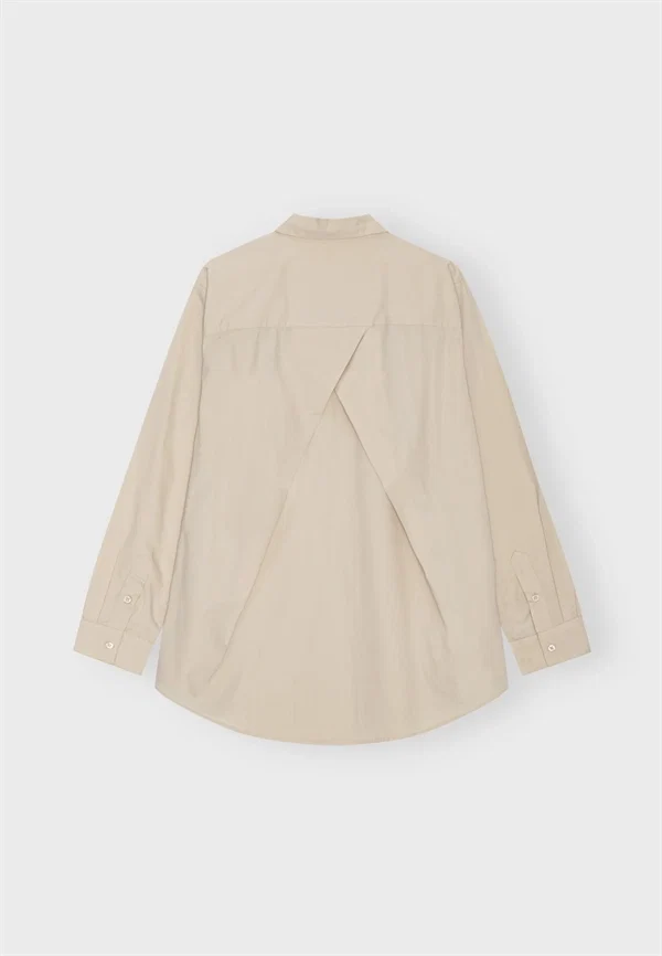 Moshi Moshi mind - Gaia poplin shirt Pure beige