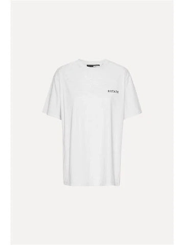 Rotate - Jersey oversized t-shirt Bright white