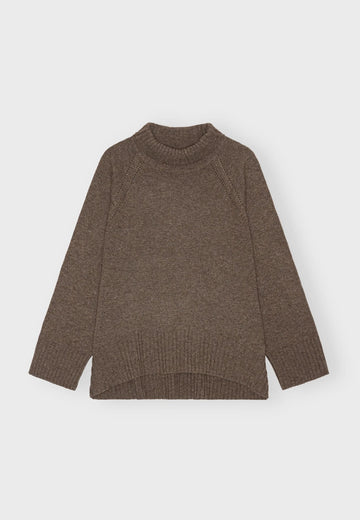 Moshi Moshi mind - Aster knit merino Brown melange