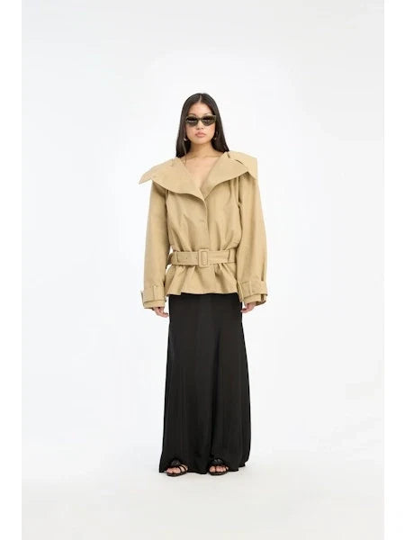 Rotate - Maxi mermaid skirt Black