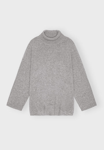 Moshi Moshi mind - Honest knit merino Light grey melange