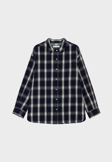 Moshi Moshi Mind - Two shirt check dark/navy/ecru