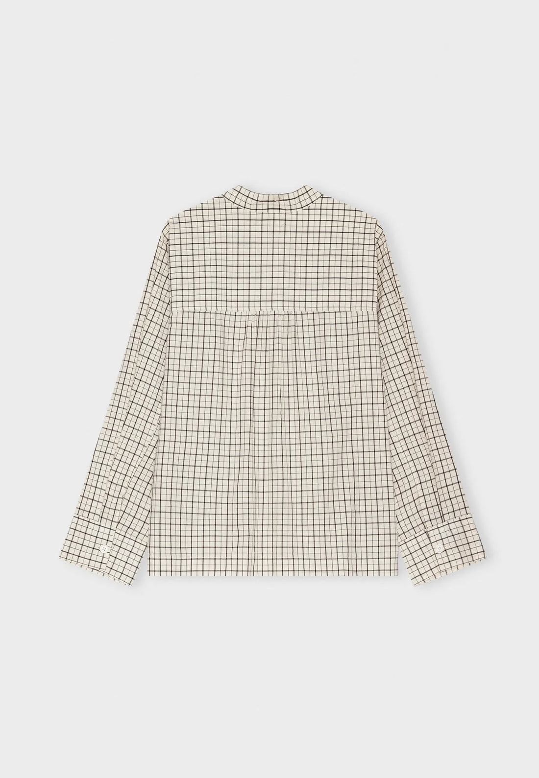 Moshi Moshi Mind - Ayla shirt check Ecru/moonless night