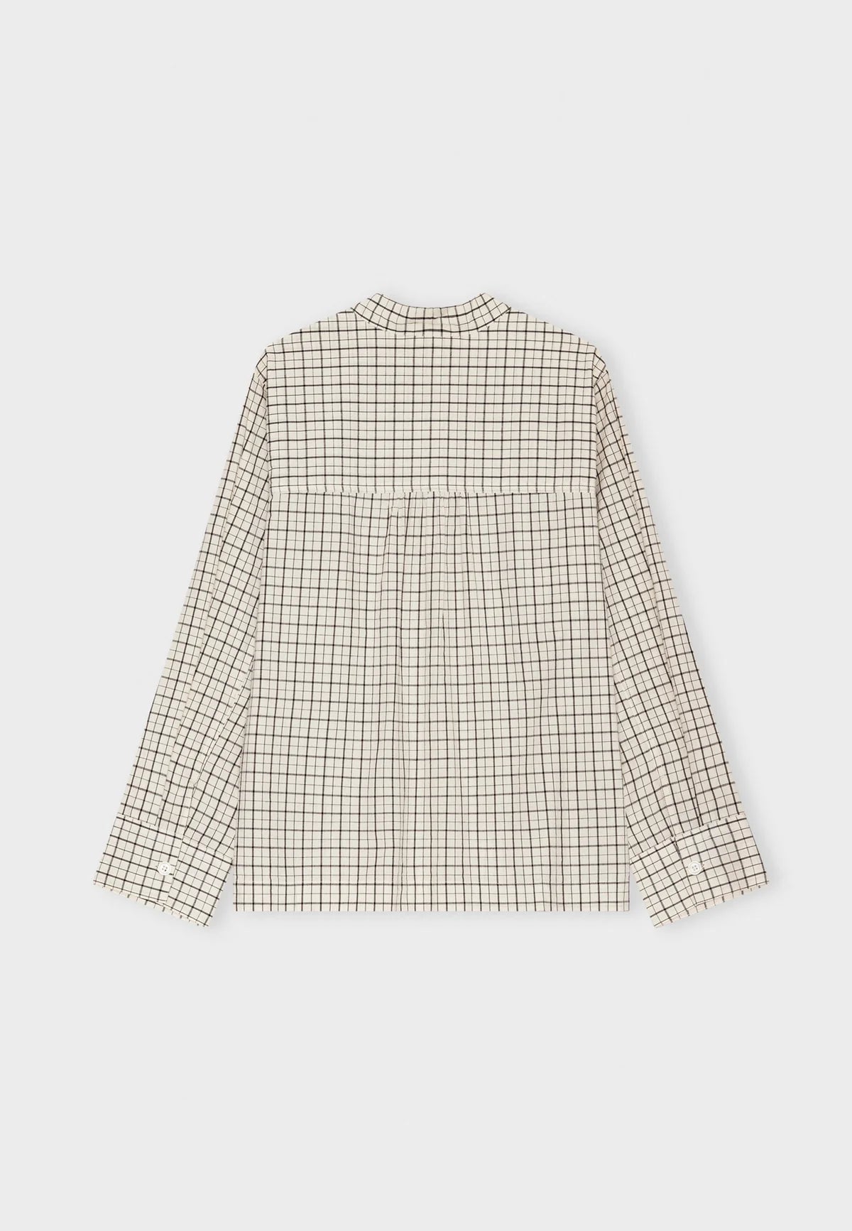 Moshi Moshi Mind - Ayla shirt check Ecru/moonless night
