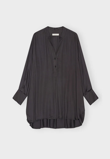Moshi Moshi MInd - Posy shirt silky Midnight brown