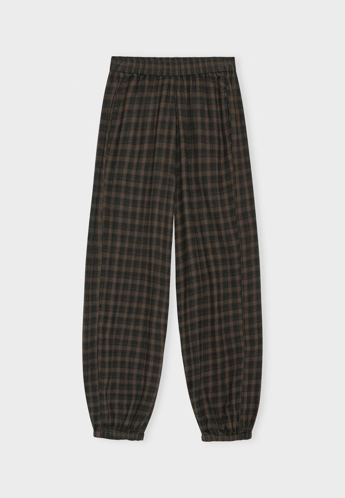 Moshi Moshi Mind - Free pants check Stone moos/moonless night
