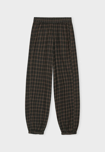 Moshi Moshi Mind - Free pants check Stone moos/moonless night