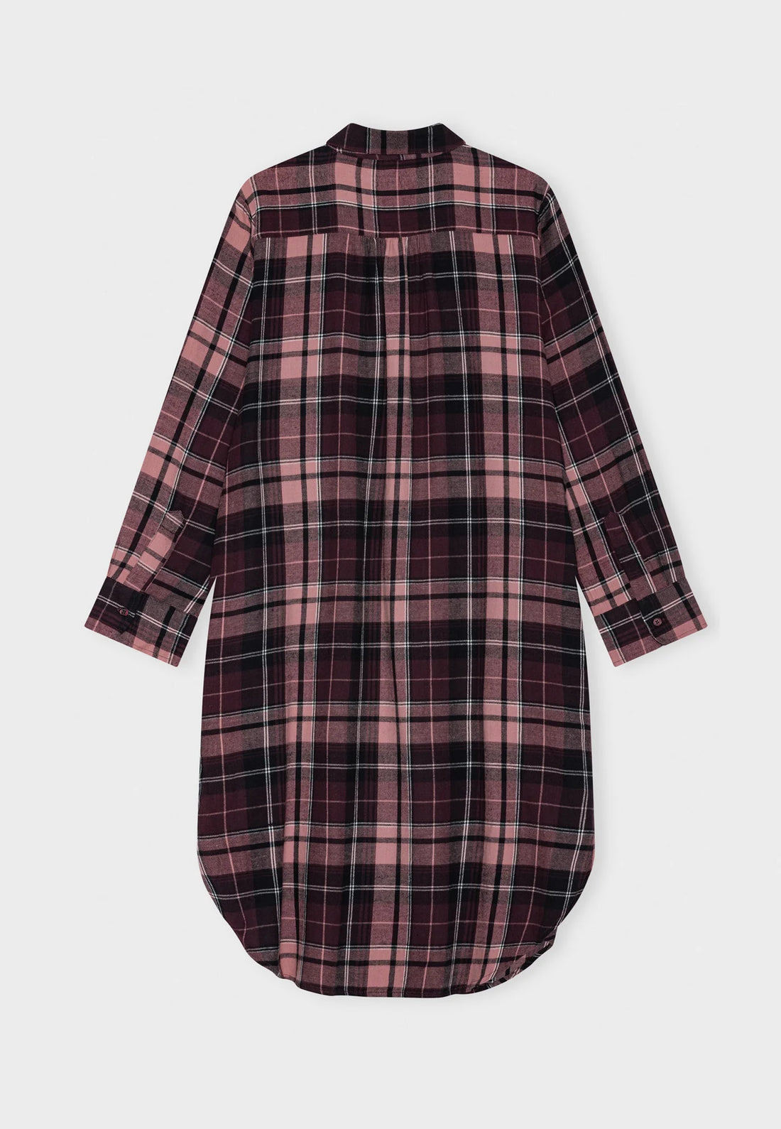 Moshi Moshi Mind - Reason shirt dress Burgundy rose