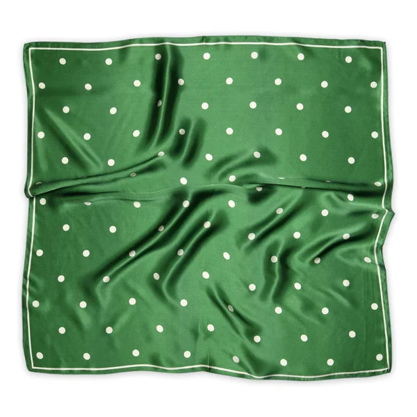 Sneaky fox - Paloma silk scarf Forrest elf