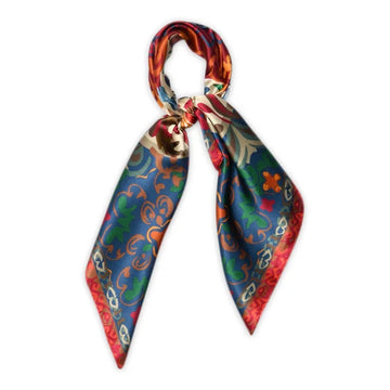 MP - Athena silk scarf Karanda red
