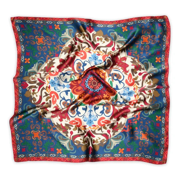 MP - Athena silk scarf Karanda red