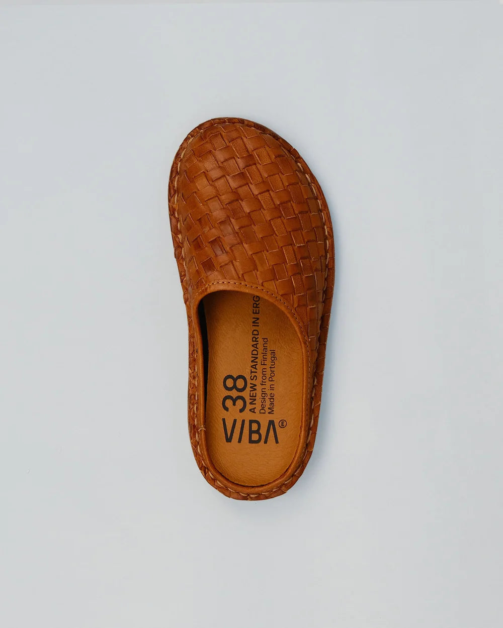 VIBAe - Woven leather cognac