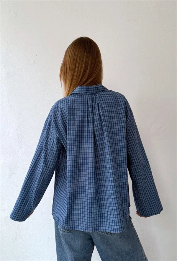 Boii - Tinsi check shirt blue/navy