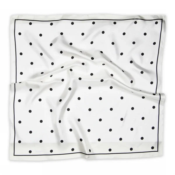 Sneaky fox - Paloma silk scarf Cream