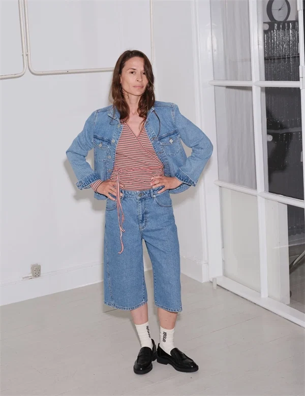 Mads Nørgaard - Robyn shorts Blue vintage