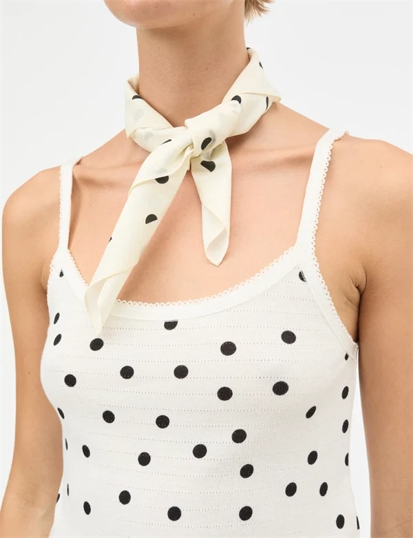 Mads Nørgaard - Self dot scarf Black