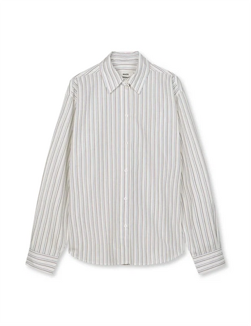Mads Nørgaard - Crelly shirt Snow white/winetasting
