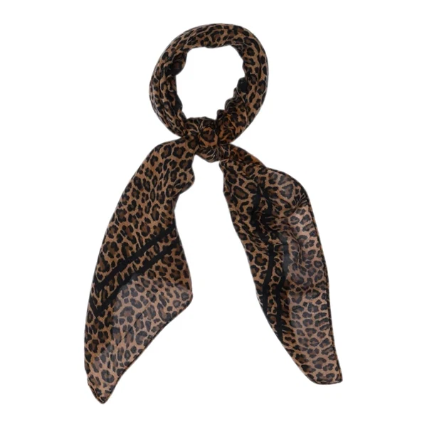 Sneaky fox - Zoey silk scarf Pecan pie