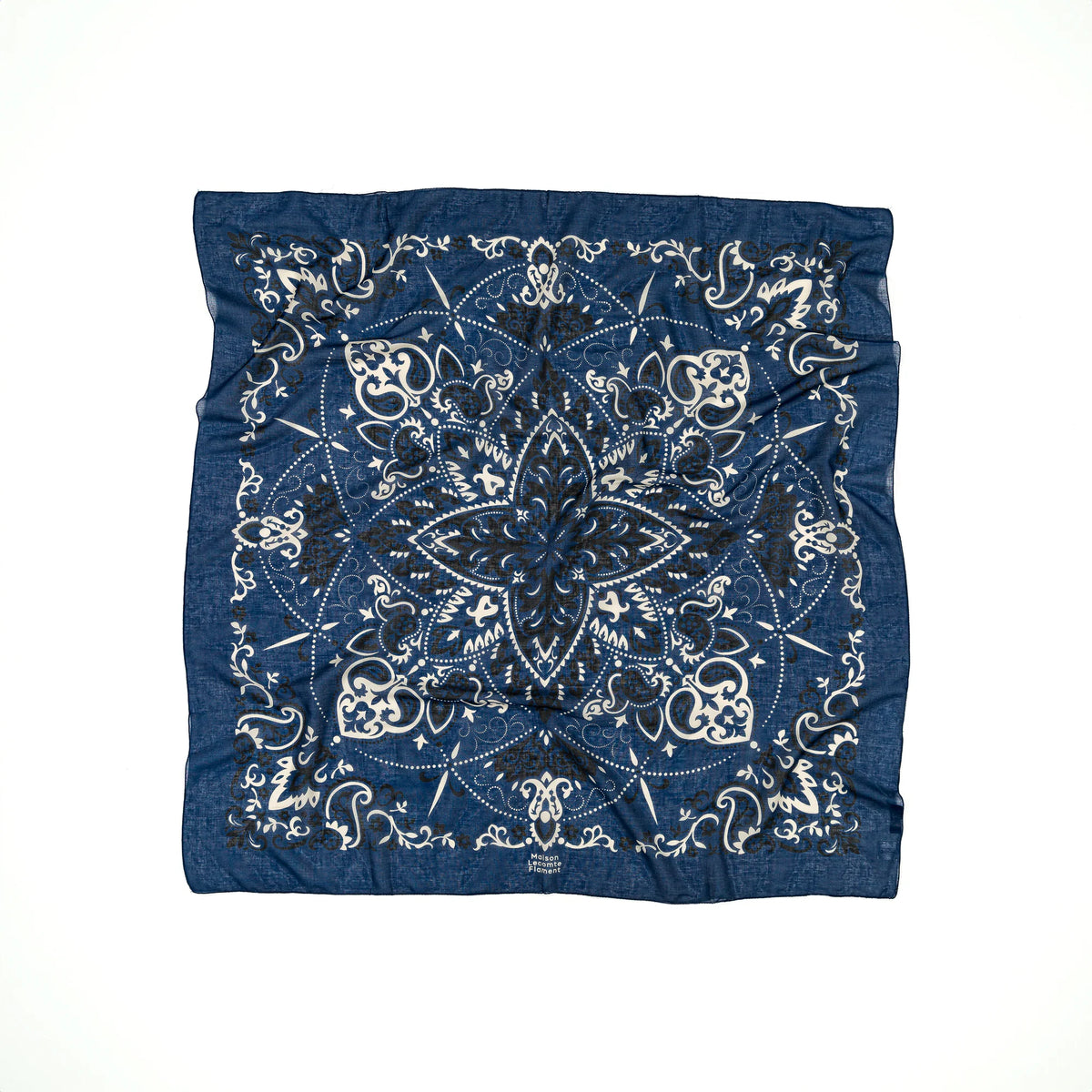 Maison Lecomte Flament - Scarf bandana Navy