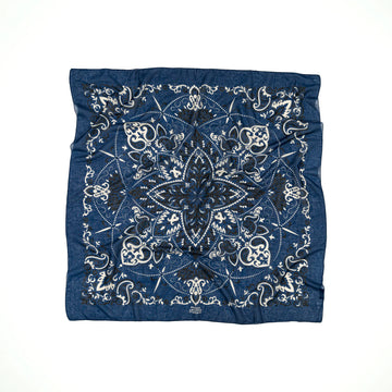 Maison Lecomte Flament - Scarf bandana Navy