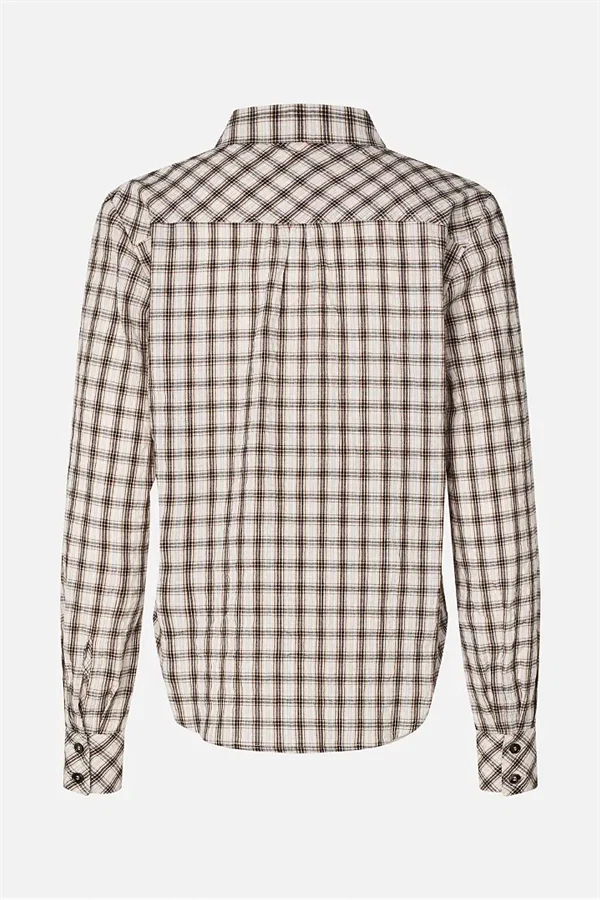 Baum und Pferdgarten - Mena shirt Creme mini check