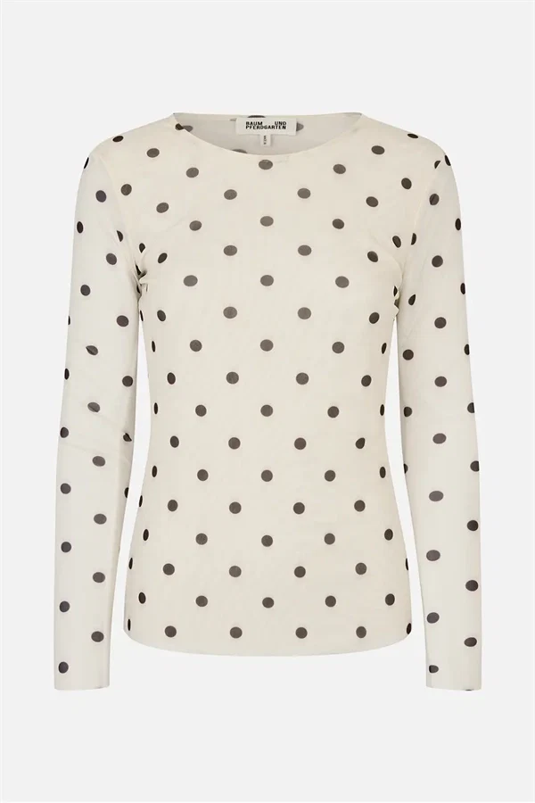 Baum und Pferdgarten - Jodie blouse Egret creme dot