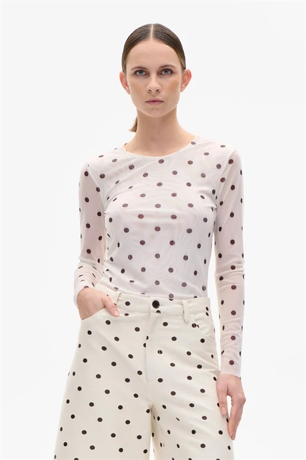 Baum und Pferdgarten - Jodie blouse Egret creme dot