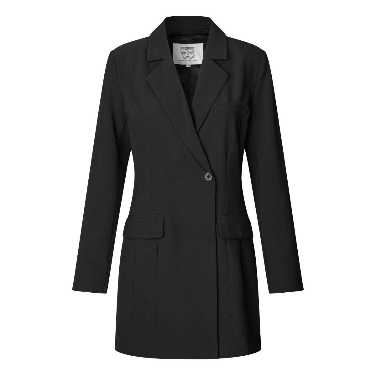 Second Female - Festa fitted blazer dress Black
