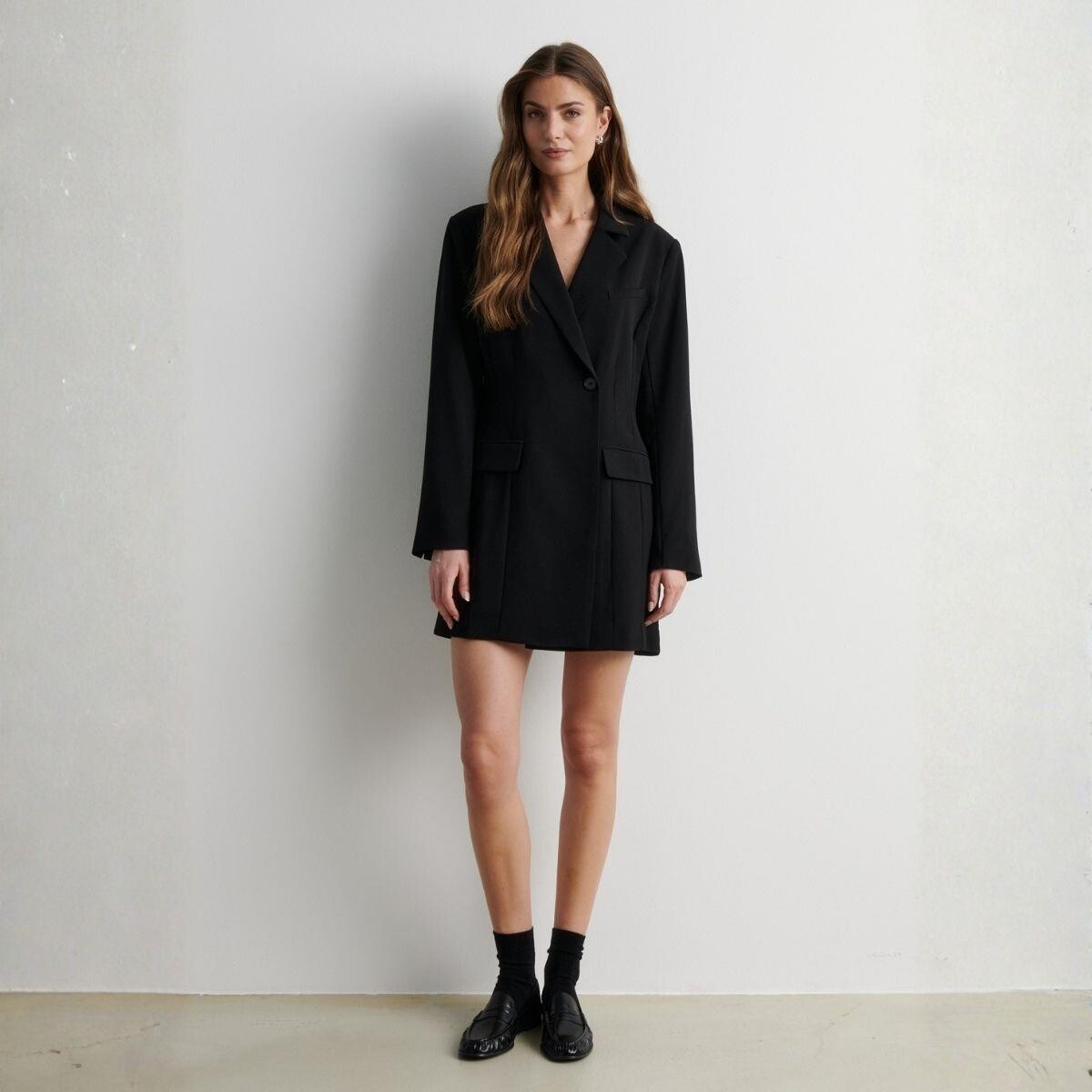 Second Female - Festa fitted blazer dress Black