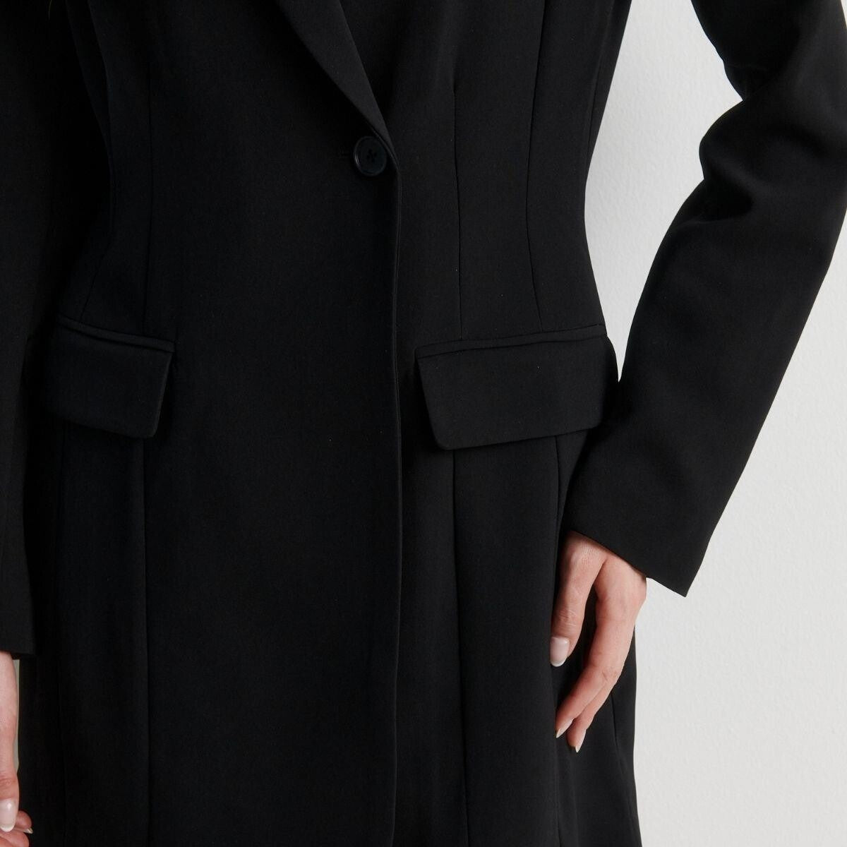 Second Female - Festa fitted blazer dress Black