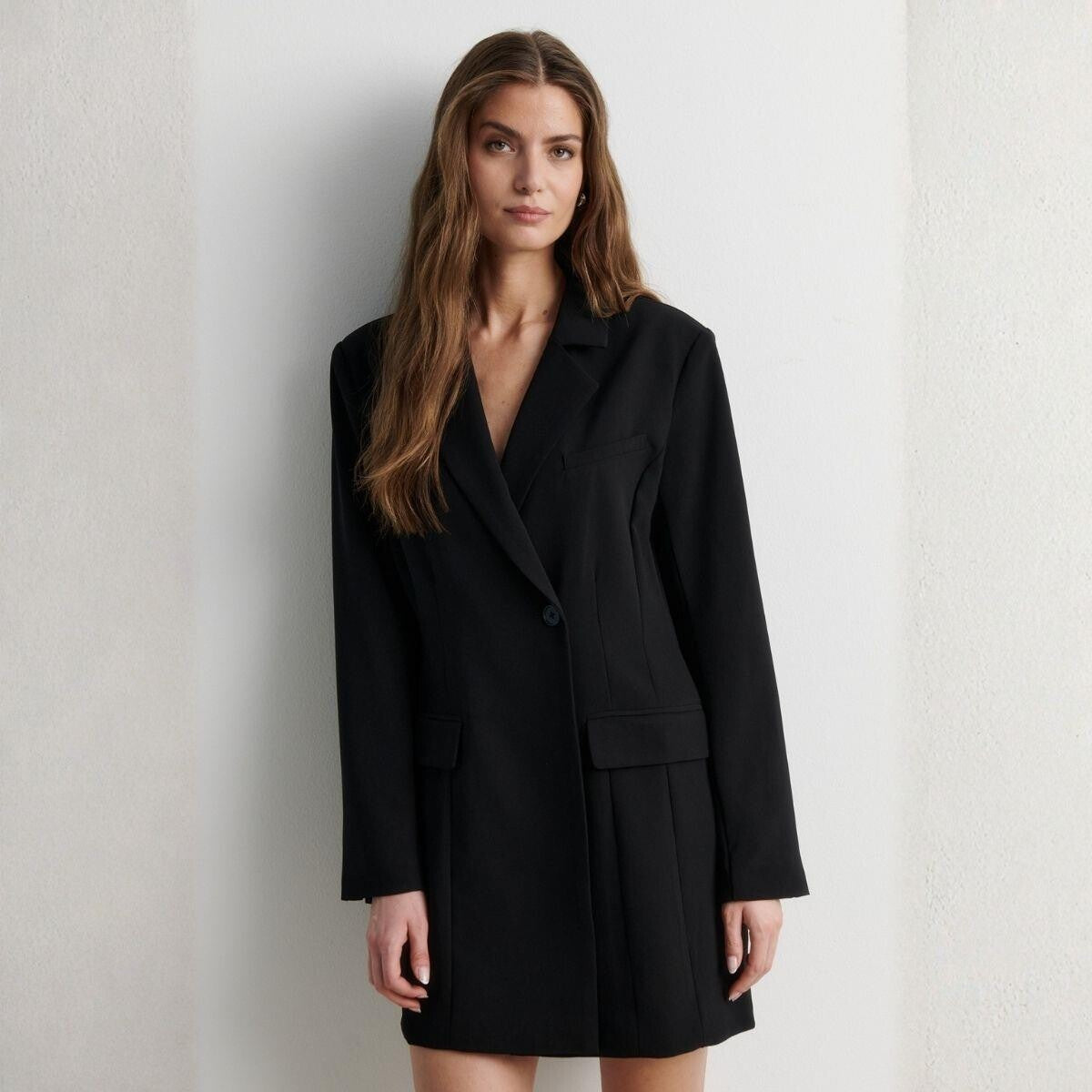 Second Female - Festa fitted blazer dress Black