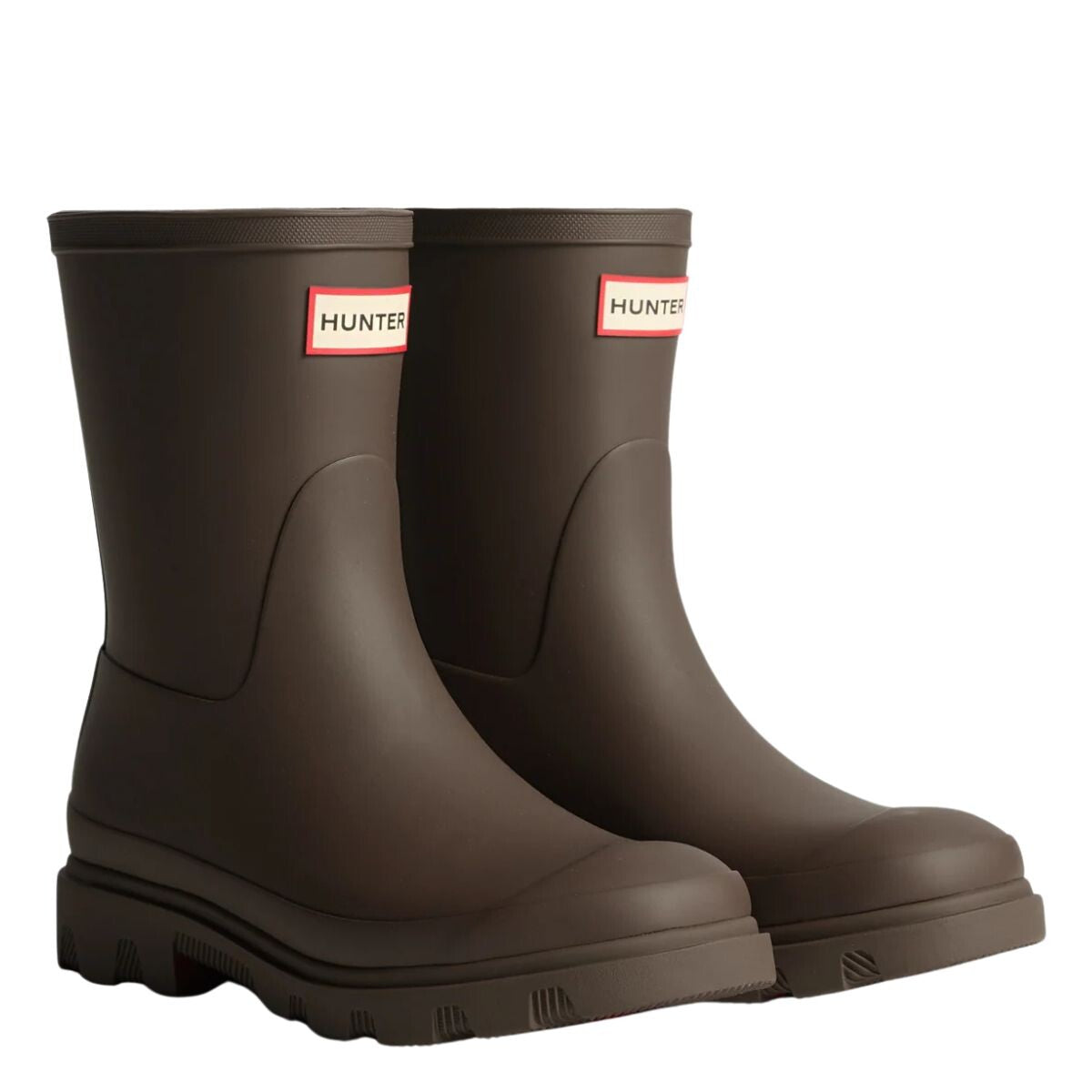 Hunter - Downpour short gummistøvle  Chocolate brown