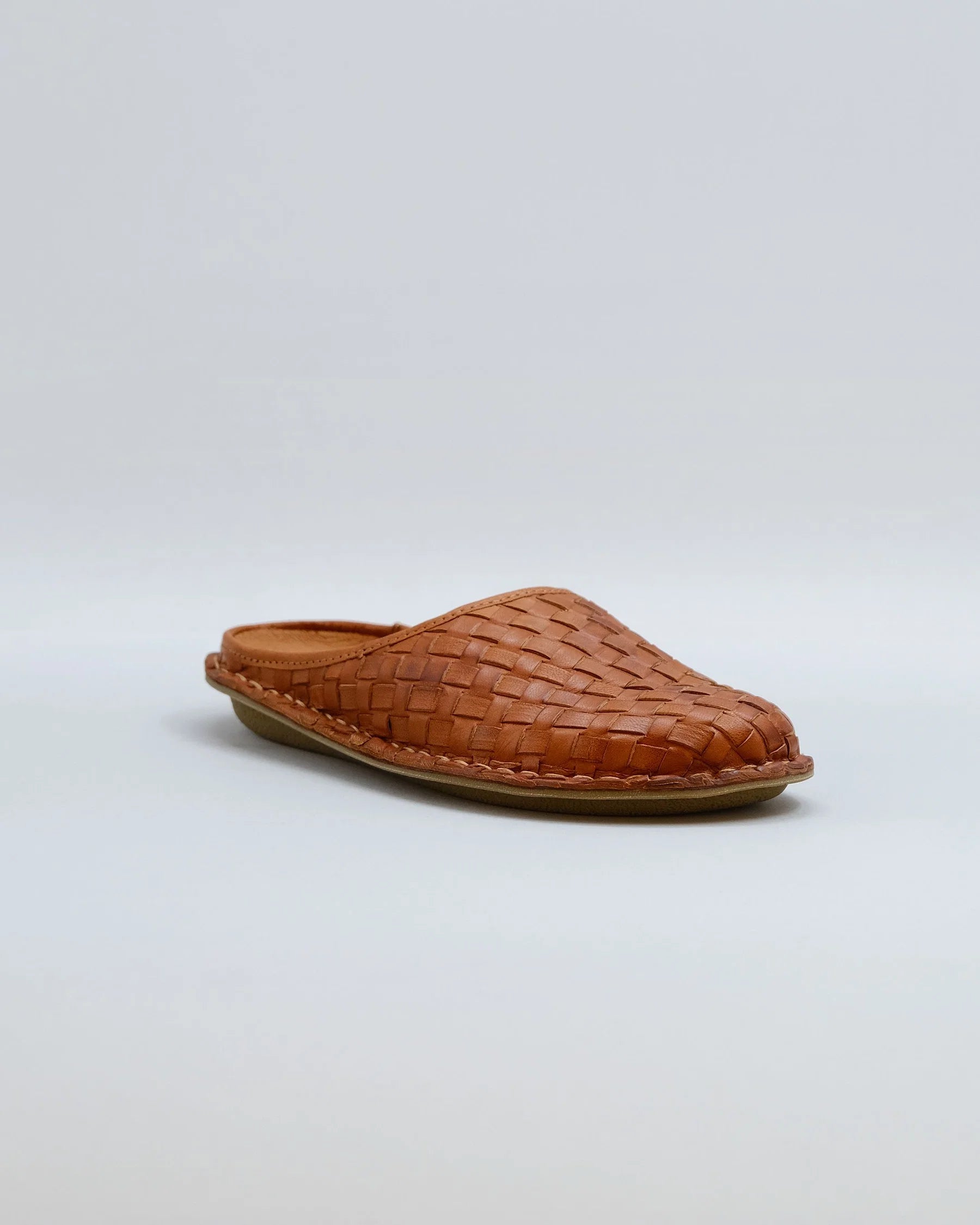 VIBAe - Woven leather cognac