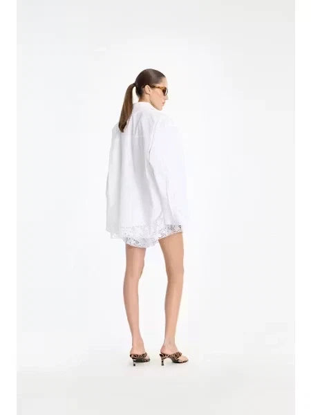 Rotate - Oversized shirt Bright white