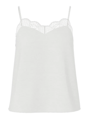 Pieces - PCtiffany strap top Cloud dancer