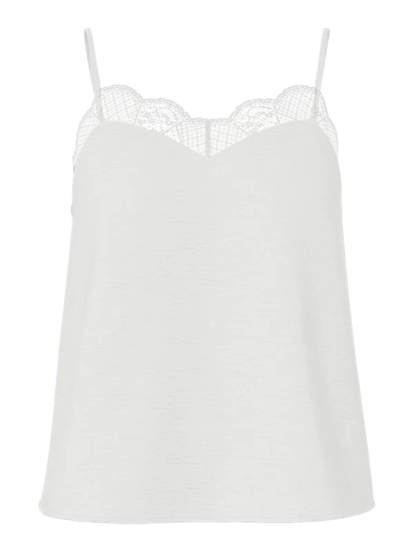 Pieces - PCtiffany strap top Cloud dancer
