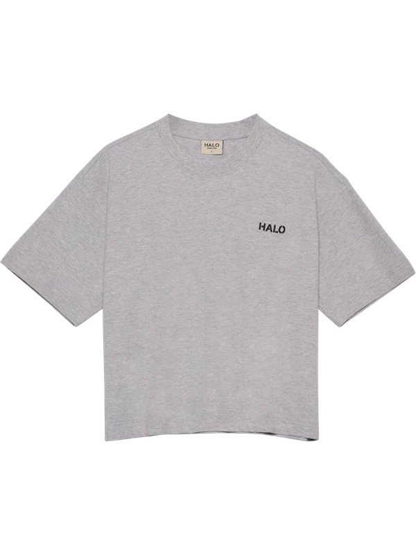 HALO - Women logo t-shirt Light grey melange