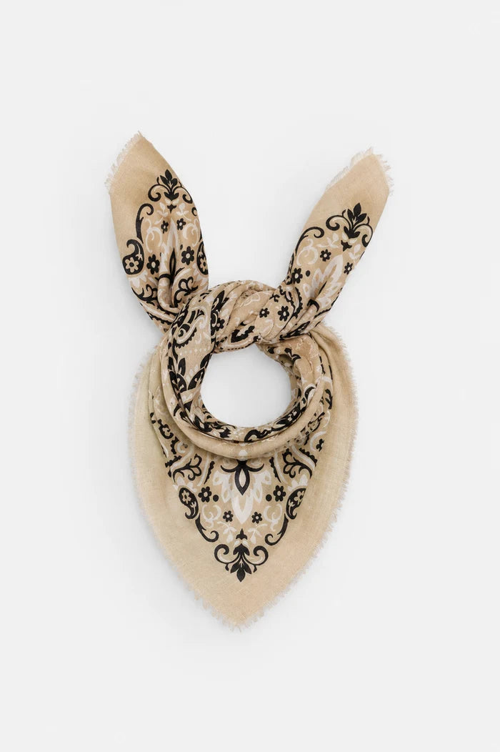 Maison Lecomte Flament - Scarf bandana Beige WS