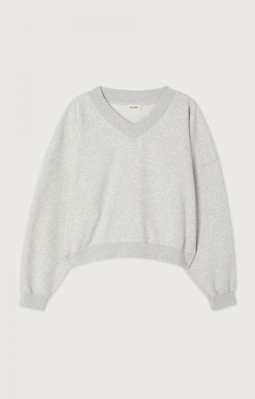 American vintage - Baptown sweat Heather grey