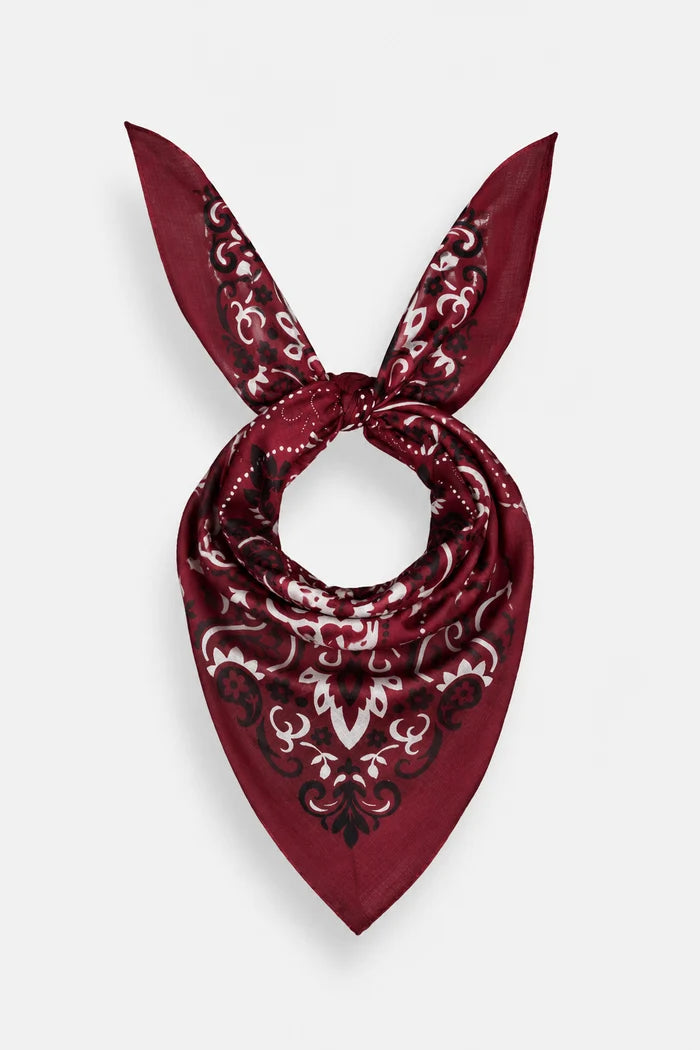 Maison Lecomte Flament - Scarf bandana Bordeaux