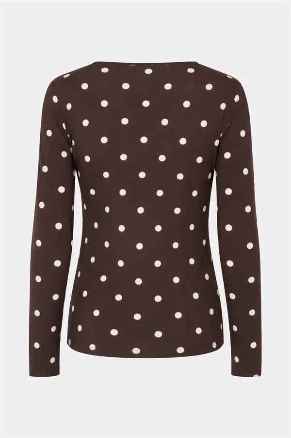 Baum und Pferdgarten - Jodie blouse Coffee bean dot