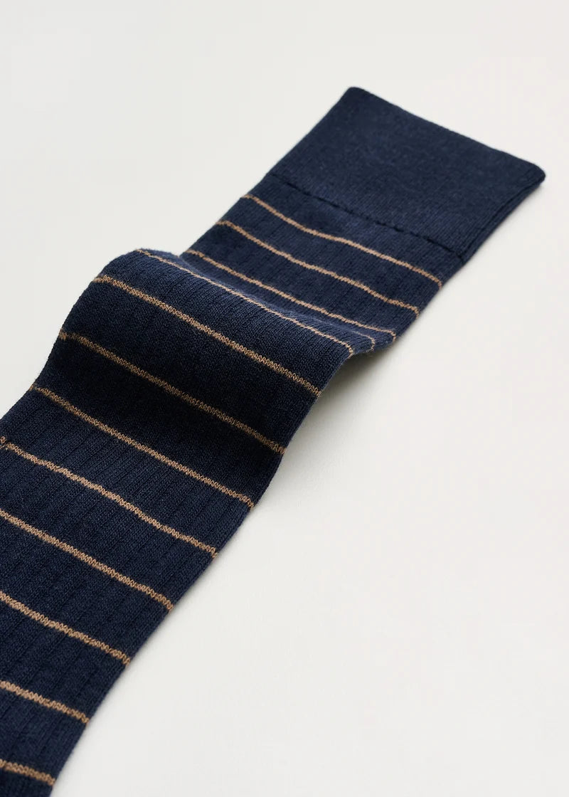 Aiayu - Cotton long socks Mix navy